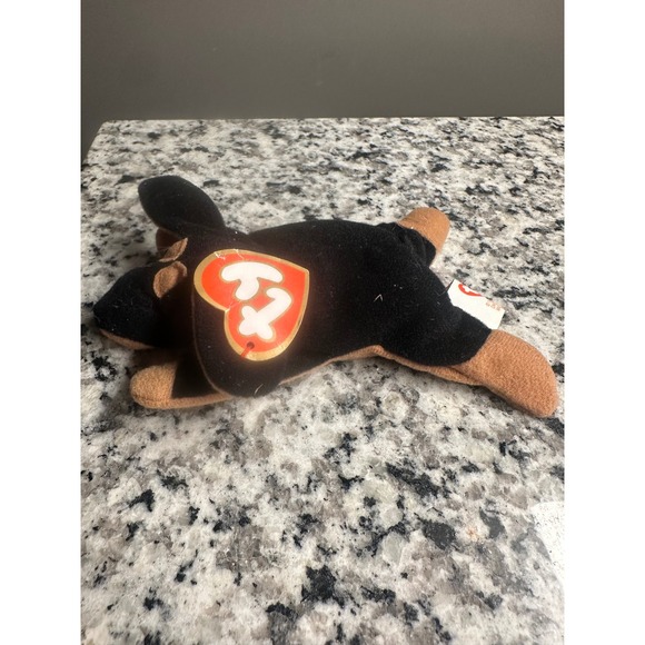 Ty Teenie Beanie Babies Doby Dachshund Dog Plush NWT Rare Collectible - Picture 2 of 6